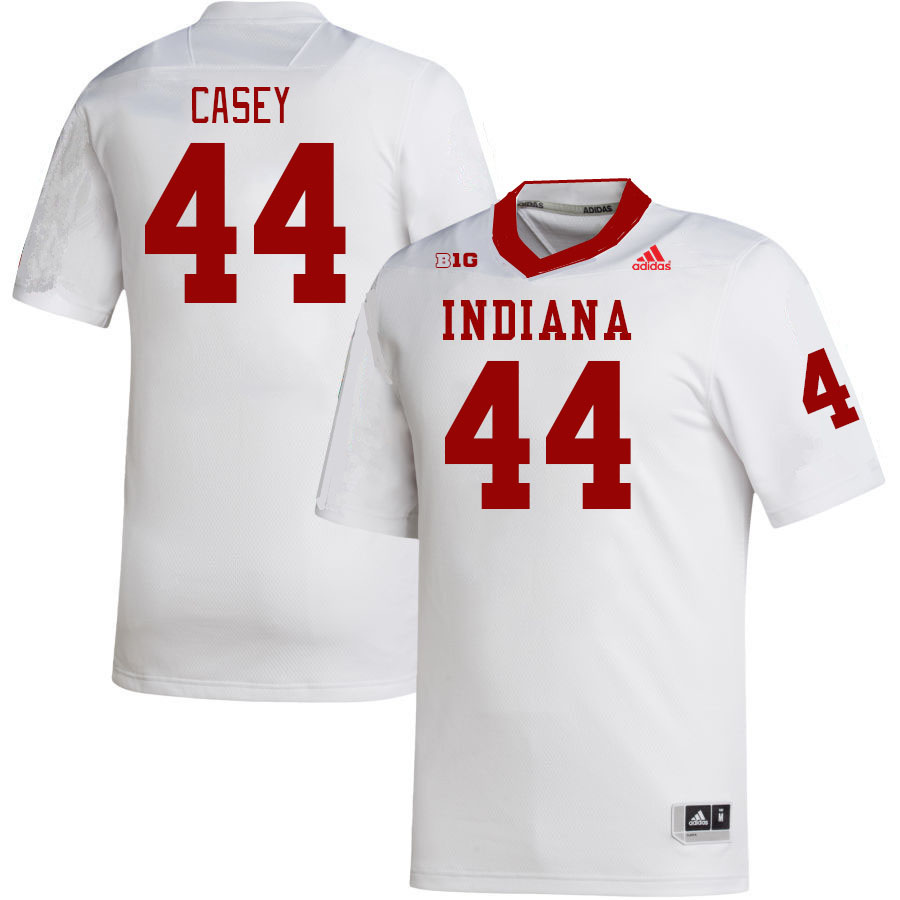 Men #44 Aaron Casey Indiana Hoosiers College Football Jerseys Stitched-White